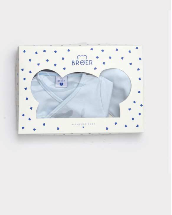 CAJA AJUAR ABRAZO CELESTE