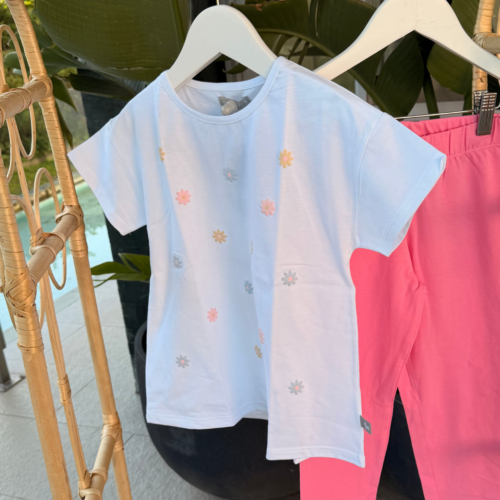 REMERA KID FLOWER