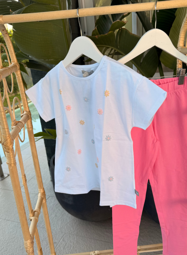 REMERA KID FLOWER