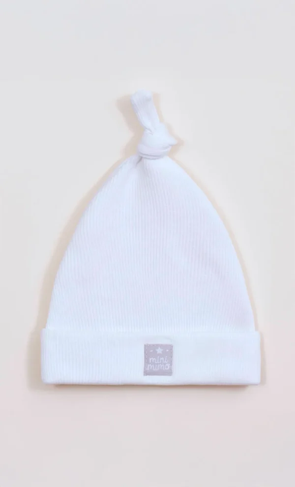 MIMO_513_GORRO_MINI_NEW_BORN_01_BLANCO GORRO MINI NEW BORN