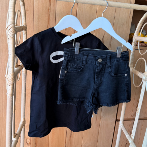 SHORT DENIM JR BLACK