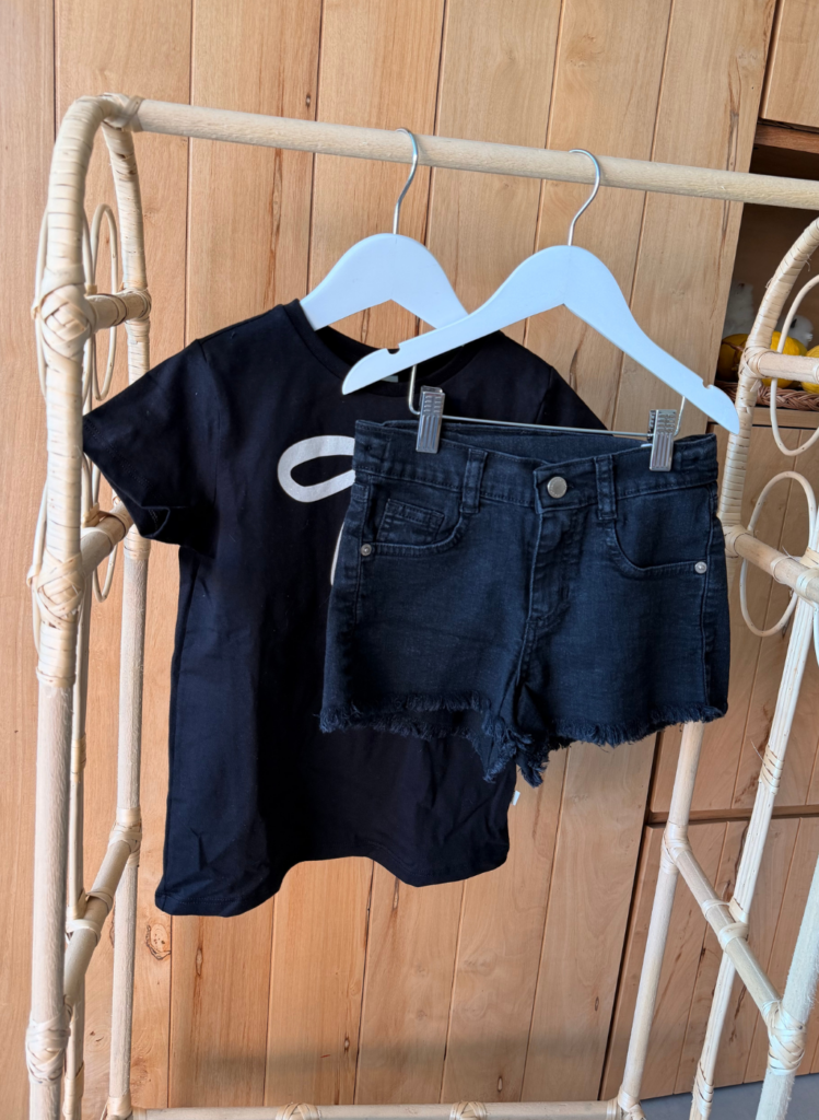 SHORT DENIM JR BLACK