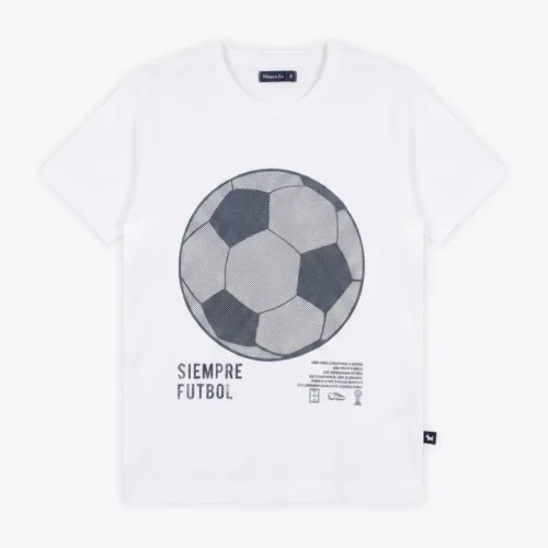 REMERA JR FUTBOL OFF WHITE