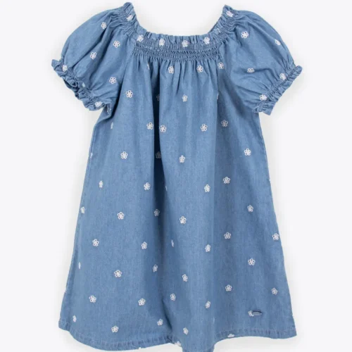 VESTIDO DENIM JR BORDADO
