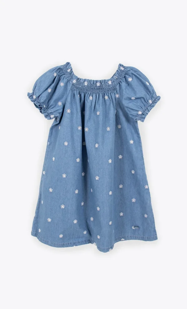 VESTIDO DENIM JR BORDADO