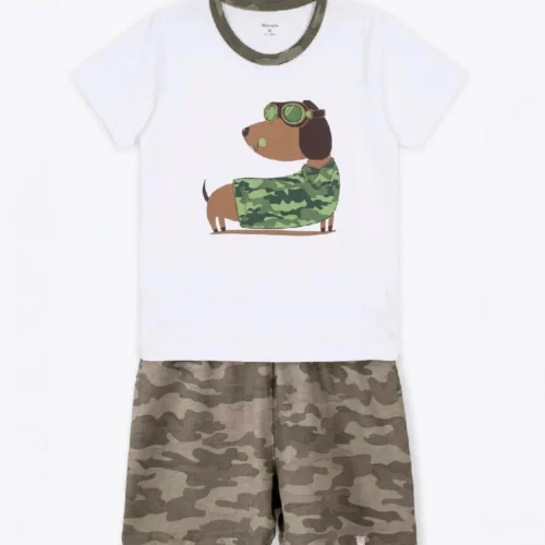 MIMO_435_PIJAMA_DOG_6U_ARMY_CLARO PIJAMA DOG